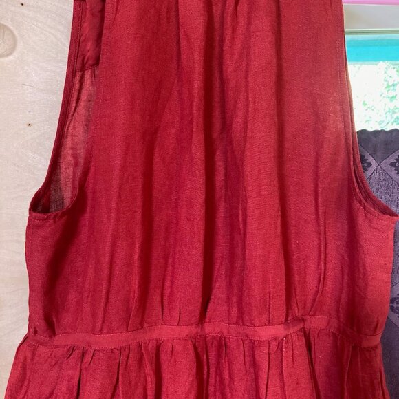 Sundance red linen dress - Picture 6 of 7